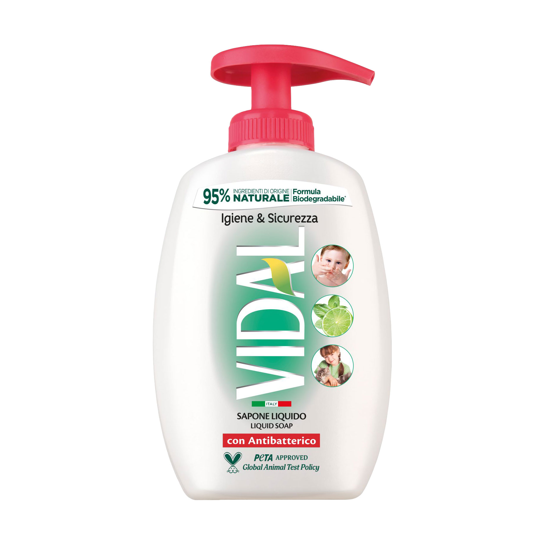 Антибактеріальне рідке мило Vidal Liquid Soap Antibacterial, 300 мл